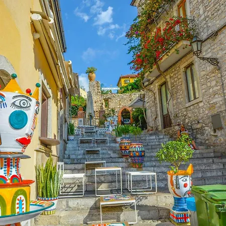 別荘 Le Palme Tra Taormina E Catania